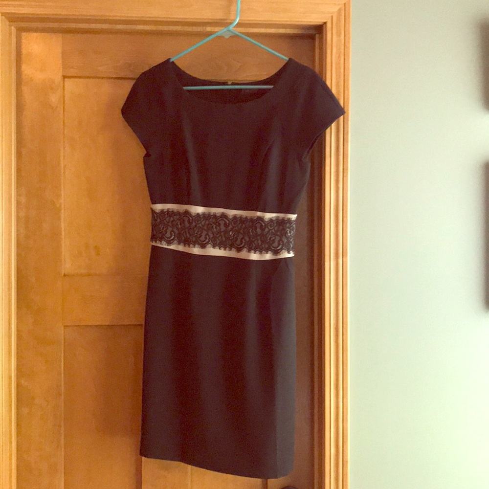 Black with lace detail dress